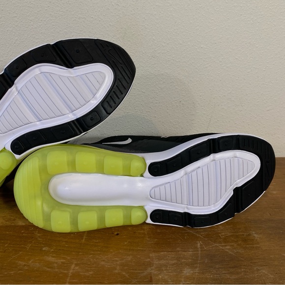 Nike Air Max 270 Black Lime Green GS - Size 6.5Y Or Women’s 8 - Picture 13 of 13
